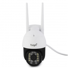 IP-камера видеонаблюдения уличная CAMERA C18 TUYA APP WIFI IP 3.0mp Белая