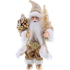 Декоративный Santa в золотом цвете с елкой и подарками BonaDi 30см DP219415