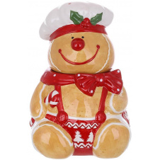 Ємність із кришкою BonaDi Gingerbread Chef для сипучих продуктів 1600 мл Різнокольоровий DP232348