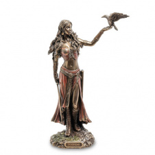 Інтер'єрна статуетка Morrigan богиня королева привидів Veronese 27х8х16 см Коричневий AL229571