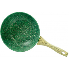 Сковородка-вок с антипригарным покрытием Fissman Malachite EcoStone 24 см (DP36326)