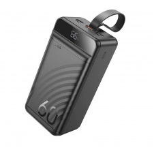 Портативне зарядне Power Bank Hoco Element J123C 3USB Type-C Lightning QC 60000 mAh чорний