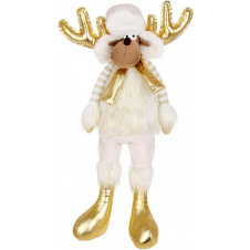 Декоративная игрушка Deer 55 см Кремово-золотой BonaDi DP232378