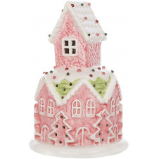 Світлодіодна ялинкова іграшка BonaDi Marshmallow House 11.5х17 см Різнокольоровий DP232307
