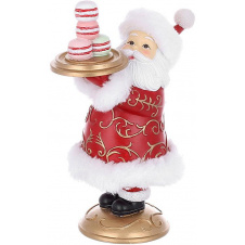 Новорічна фігурка Santa with macarons 11х16 см Різнокольоровий BonaDi DP232257