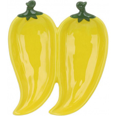 Менажниця сервірувальна BonaDi Yellow Pepper 21х19 см Жовто-зелений DP231118