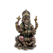 Фото - Cтатуэтка коллекционная Бог мудрости и благополучия Ganesh 8х5х5 см Veronese Коричневый AL229035 Cтатуэтка коллекционная Бог мудрости и благополучия Ganesh 8х5х5 см Veronese Коричневый AL229035
