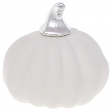 Декоративна фігурка Pumpkin білий мат зі сріблом DP87197 BonaDi