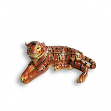 Скринька-Статуетка Lefard Royal Tiger 11.5х6.5х5 см Оранжевий (AL186458)