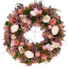 Декоративный венок подвесной Lilac Flowers Ø33cm Bona DP118235