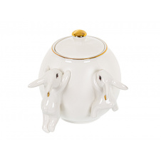 Банка фарфоровая для сыпучих Rabbit 15см AL226737 Lefard