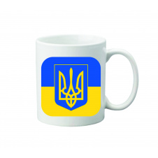 Чашка з принтом Vivay Україна 330 мл Білий (hub_xuiahl)