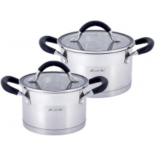 Набор 2 кастрюли Marsaili 2л и 2.7л с силиконовыми ручками Kamille DP36682