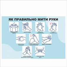 Фото - Плакат Vivay Як правильно мити руки А3 (7655) Плакат Vivay Як правильно мити руки А3 (7655)