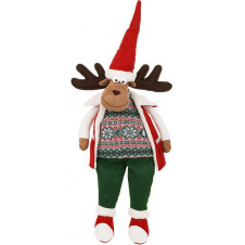 Декоративна іграшка Deer in a vest 61 см Різнокольоровий BonaDi DP232377