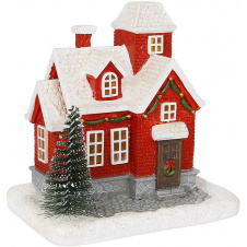 Світлодіодна статуетка New Year's house 11.5х8 см Різнокольоровий BonaDi DP232293