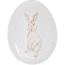 Блюдо в наборе 27х20х2см White-Gold Bunny Bona DP118447