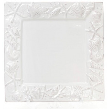 Блюдо Bona сервировочное Ceramic Морской Бриз 26х26х2.4см белое DP40953