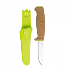 Нож Morakniv Floating Knife (S) Lime нержавеющая сталь пробковая ручка зеленый 13686