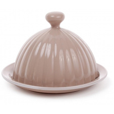 Масленка ceramic Артемида круглая диаметр 14 см бежевая Bona DP41349
