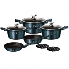 Набор посуды из 10 приборов Berlinger Haus Metallic Line Aquamarine Edition (BH-1884)