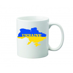 Чашка с принтом Vivay Украина 330 мл Белый (hub_xsmhdh) Киев