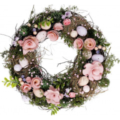 Декоративный венок Pink Flowers диаметр BonaDi 31 см DP85096 Тернополь