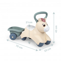 Каталка-толкатель с прицепом Милашка Пони Smoby OL186377 Smoby Ворожба