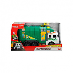 Игрушечная спецтехника со световыми и звуковыми эффектами Dickie Toys Мусоровоз Чистый город с контейнером 39 см (IG-OL185856) Южноукраинск
