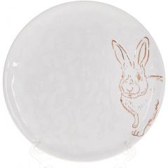 Десертные тарелки 21х21х2см White-Gold Bunny Bona DP118446 Херсон