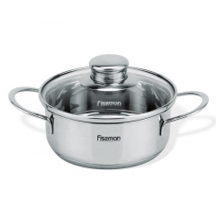 Кастрюля Fissman Bambino 900 мл со стеклянной крышкой DP36609 Днепр