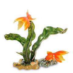 Подставка для бутылки металлическая Goldfish 19 см Pavone AL113933 Одеса