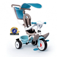 Детский велосипед металлический Smoby OL82816 с козырьком багажником и сумкой Blue Хмельницкий