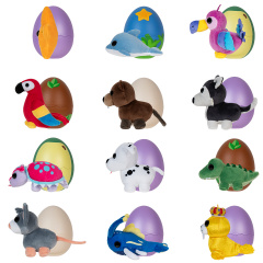 Мяка іграшка-сюрприз у яйці Funny Animals Toy Options 13 см Різнокольоровий 1 шт KD228152 Херсон