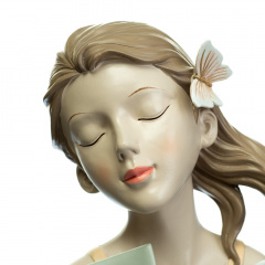 Фігурка Girl in orange 30х14х13 см Lefard AL97904 Білий Балаклія