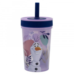 Стакан для дітей із силіконовою трубочкою 465 мл Stor Frozen (74286) Вінниця
