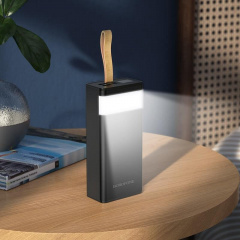 УМБ 30000mAh Power Bank BOROFONE Coolmy BJ18A с лампой Black Харьков