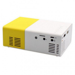 Проектор Led Projector YG300 мультимедийный с динамиком Белый с желтым (005609) Купянск
