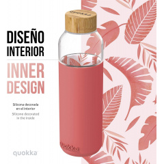 Бутылка для воды Quokka Pink Botanical 660 мл (40006) Сумы