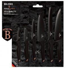 Набор ножей из 6 предметов Berlinger Haus Black Rose Collection (BH-2593) Херсон
