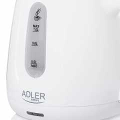 Чайник електричний Adler AD 1373 1 л Білий Херсон