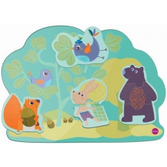 Розвивальна іграшка настінна Oribel Veritiplay Веселий кролик та його друзі Ізюм