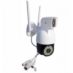 Камера відеоспостереження вулична Dual No Brand Camera P12 WI-FI IP V380PRO 8760 White Обухів