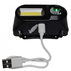 Налобный фонарь аккумуляторный Bailong BL-1804A COB XPE Черный Сумы