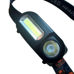 Налобный фонарь аккумуляторный Bailong BL-1804A COB XPE Черный Сумы