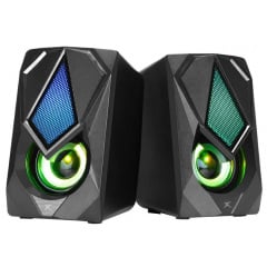 Компьютерные колонки XTRIKE ME RGB Backlight SK-402 с подсветкой Черные 120х72х82 мм Луцк