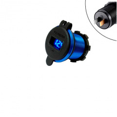 Перехідник у прикурювач 2USB QC3.0 12-24В з вольтметром Херсон