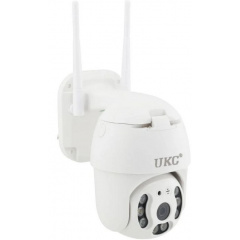 IP камера видеонаблюдения уличная с WiFi UKC N3 6913, цветная с режимом ночной съемки, белая Тернополь