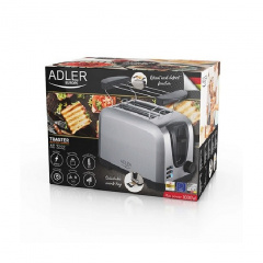 Тостер для хлібу Adler AD 3222 Silver Київ