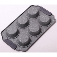 Форма для выпечки кексов Marble 30х18 см 6 ячеек Kamille DP37124 Кропивницкий